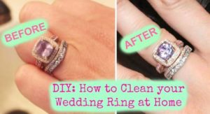 clean your diamond ring at home