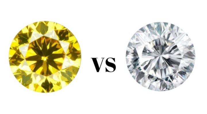 yellow vs white diamond