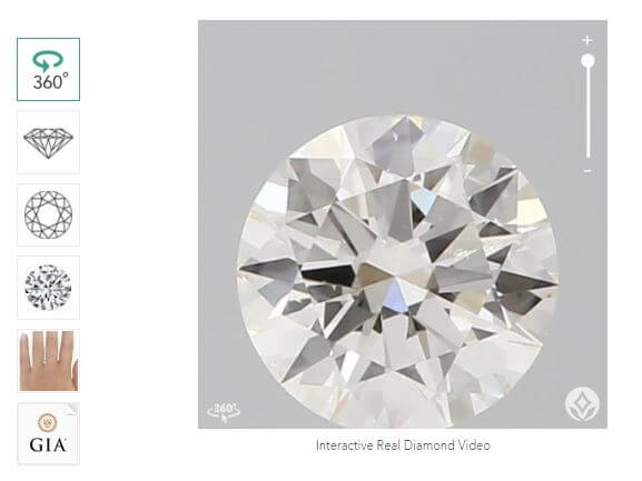 Brilliant Earth diamond view